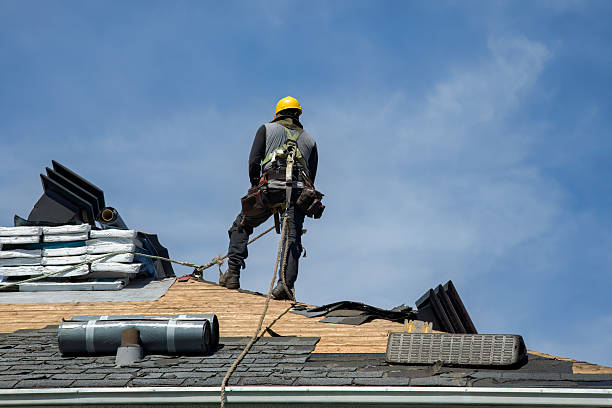 Professional Gutter Installation technician working in Cerro Gordo, IL